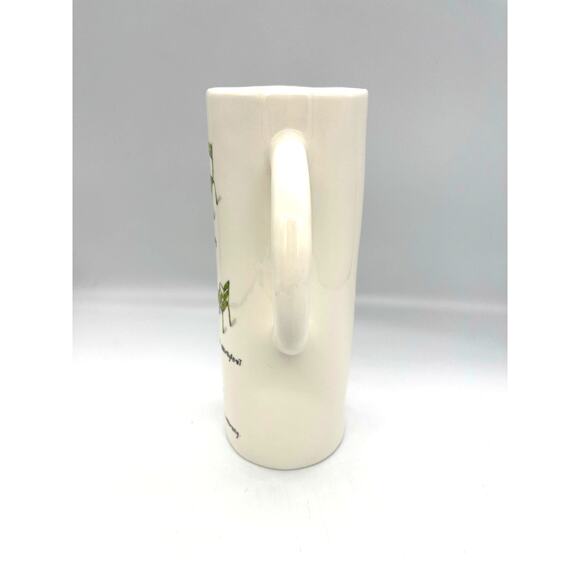 Rae Dunn French Sketch Boutique "The Scattering" Green Chairs Pitcher - Picture 5 of 12